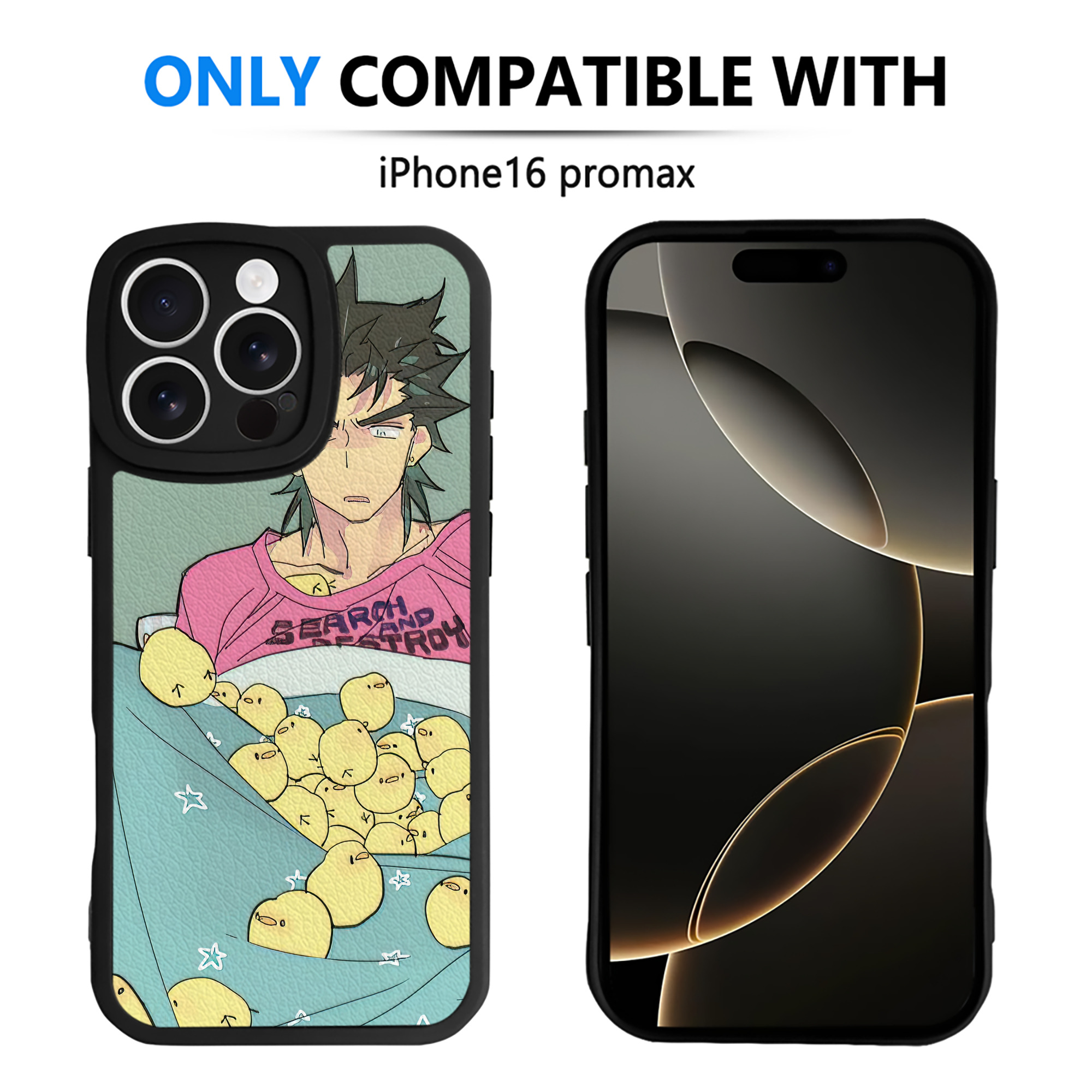 （画像用） ジョジョの奇妙な冒険 JoJo's Bizarre Adventure 【iPhone 16シリーズ対応】シリコンスマホケース（レザー調） 材質：シリコン